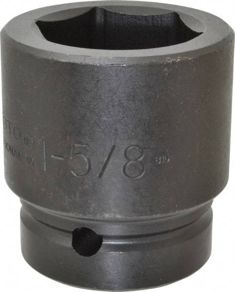 Proto - 1" Drive 1-5/8" Standard Impact Socket - 6 Points, 2-5/8" OAL - Exact Tool & Supply