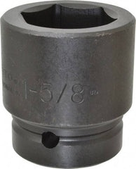 Proto - 1" Drive 1-5/8" Standard Impact Socket - 6 Points, 2-5/8" OAL - Exact Tool & Supply