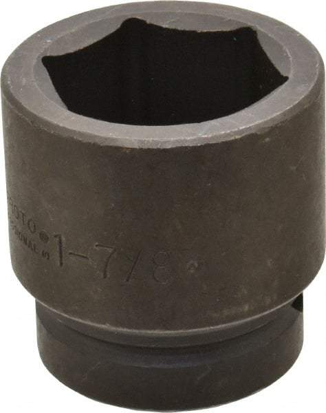 Proto - 1" Drive 1-7/8" Standard Impact Socket - 6 Points, 3" OAL - Exact Tool & Supply