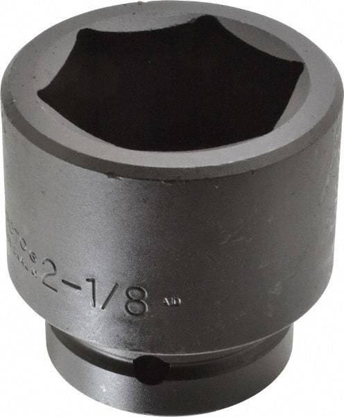 Proto - 1" Drive 2-1/8" Standard Impact Socket - 6 Points, 3-3/32" OAL - Exact Tool & Supply