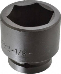 Proto - 1" Drive 2-1/8" Standard Impact Socket - 6 Points, 3-3/32" OAL - Exact Tool & Supply