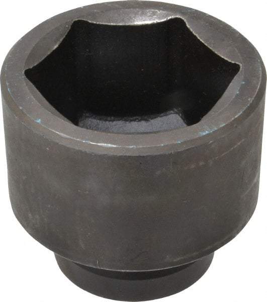 Proto - 1" Drive 2-1/2" Standard Impact Socket - 6 Points, 3-1/2" OAL - Exact Tool & Supply