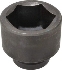 Proto - 1" Drive 2-1/2" Standard Impact Socket - 6 Points, 3-1/2" OAL - Exact Tool & Supply