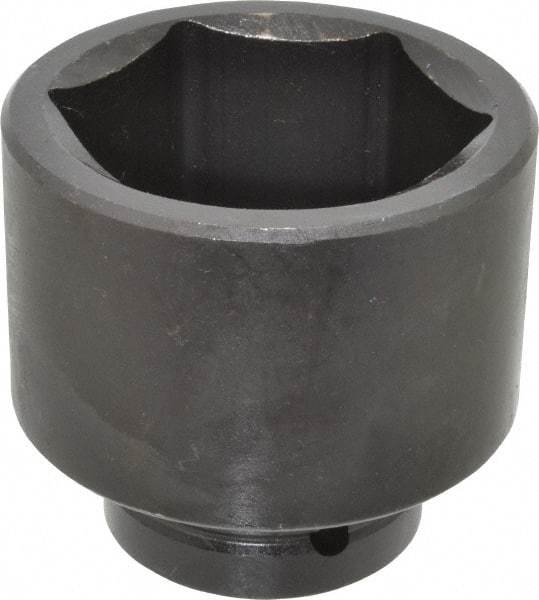 Proto - 1" Drive 3" Standard Impact Socket - 6 Points, 4" OAL - Exact Tool & Supply