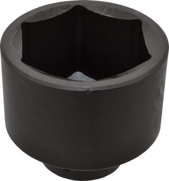 Proto - 1" Drive 3-1/2" Standard Impact Socket - 6 Points, 4-1/2" OAL - Exact Tool & Supply
