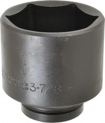 Proto - 1" Drive 3-7/8" Standard Impact Socket - 6 Points, 5" OAL - Exact Tool & Supply