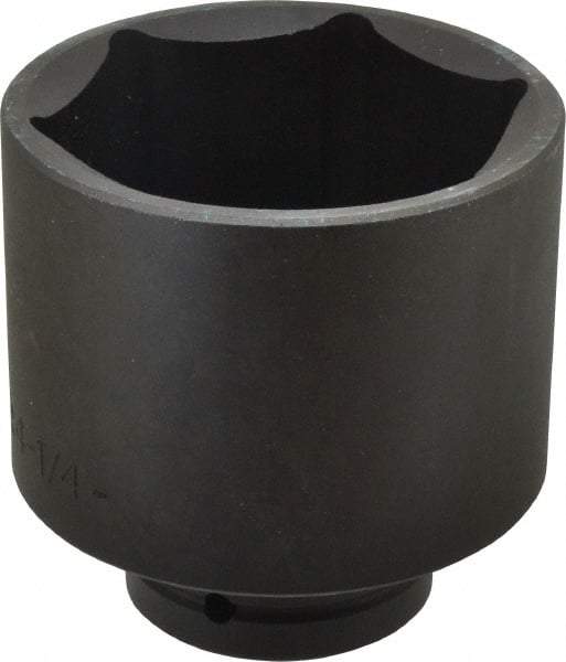 Proto - 1" Drive 4-1/4" Standard Impact Socket - 6 Points, 5-1/2" OAL - Exact Tool & Supply