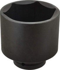 Proto - 1" Drive 4-1/4" Standard Impact Socket - 6 Points, 5-1/2" OAL - Exact Tool & Supply