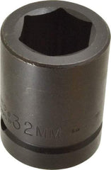 Proto - 1" Drive 32mm Standard Impact Socket - 6 Points, 2-7/16" OAL - Exact Tool & Supply