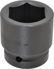 Proto - 1" Drive 46mm Standard Impact Socket - 6 Points, 2-51/64" OAL - Exact Tool & Supply