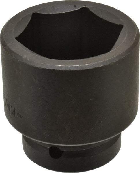 Proto - 1" Drive 55mm Standard Impact Socket - 6 Points, 3-7/64" OAL - Exact Tool & Supply