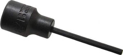 Proto - 3/8" Drive, 1/8" Impact Hex Bit Socket - 1-5/8" Bit Length, 2-23/32" OAL - Exact Tool & Supply
