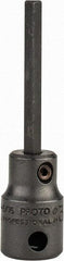 Proto - 3/8" Drive, 3/16" Impact Hex Bit Socket - 1-5/8" Bit Length, 2-23/32" OAL - Exact Tool & Supply