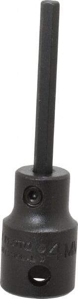 Proto - 3/8" Drive, 4mm Impact Hex Bit Socket - 2-23/32" OAL - Exact Tool & Supply