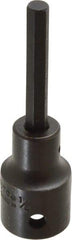 Proto - 1/2" Drive, 1/4" Impact Hex Bit Socket - 1-3/4" Bit Length, 3-1/4" OAL - Exact Tool & Supply