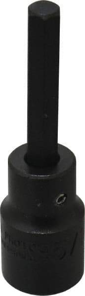 Proto - 1/2" Drive, 5/16" Impact Hex Bit Socket - 1-3/4" Bit Length, 3-1/4" OAL - Exact Tool & Supply