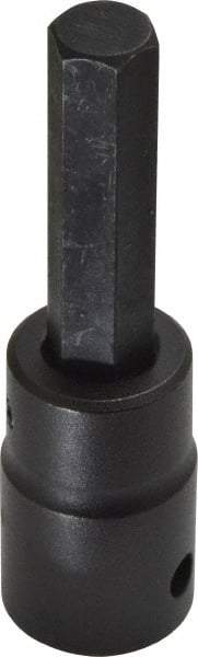 Proto - 1/2" Drive, 7/16" Impact Hex Bit Socket - 1-3/4" Bit Length, 3-1/4" OAL - Exact Tool & Supply