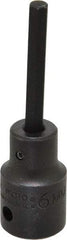 Proto - 1/2" Drive, 6mm Impact Hex Bit Socket - 3-1/4" OAL - Exact Tool & Supply