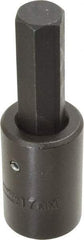 Proto - 1/2" Drive, 17mm Impact Hex Bit Socket - 4" OAL - Exact Tool & Supply