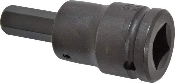 Proto - 3/4" Drive, 5/8" Impact Hex Bit Socket - 1-15/32" Bit Length, 3-27/32" OAL - Exact Tool & Supply
