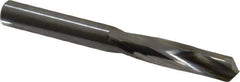 Atrax - 0.295" 135° Spiral Flute Solid Carbide Screw Machine Drill Bit - Bright Finish, Right Hand Cut, 1-9/16" Flute Length, 2-3/4" OAL, Split Point, Straight Shank - Exact Tool & Supply