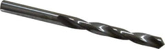 Atrax - 15/64" 118° Solid Carbide Jobber Drill - Bright Finish, Right Hand Cut, Spiral Flute, Straight Shank, 3-1/4" OAL, Standard Point - Exact Tool & Supply