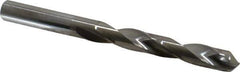 Atrax - 5/16" 118° Solid Carbide Jobber Drill - Bright Finish, Right Hand Cut, Spiral Flute, Straight Shank, 3-3/4" OAL, Standard Point - Exact Tool & Supply