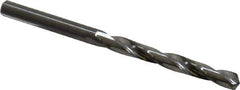 Atrax - #14 118° Solid Carbide Jobber Drill - Bright Finish, Right Hand Cut, Spiral Flute, Straight Shank, 2-3/4" OAL, Standard Point - Exact Tool & Supply