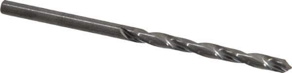 Atrax - #33 118° Solid Carbide Jobber Drill - Bright Finish, Right Hand Cut, Spiral Flute, Straight Shank, 2-1/4" OAL, Standard Point - Exact Tool & Supply