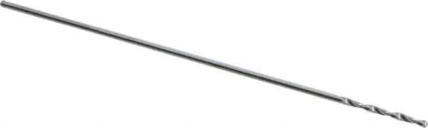Atrax - #75 118° Solid Carbide Jobber Drill - Bright Finish, Right Hand Cut, Spiral Flute, Straight Shank, 1-1/4" OAL, Standard Point - Exact Tool & Supply