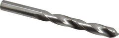 Atrax - 9.5mm 118° Solid Carbide Jobber Drill - Bright Finish, Right Hand Cut, Spiral Flute, Straight Shank, 4-1/4" OAL, Standard Point - Exact Tool & Supply