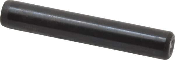 Holo-Krome - 1/4" Diam x 1-1/2" Pin Length 4000 Alloy Steel Oversized Dowel Pin - Black Luster Finish, C 47-58 & C 60 (Surface) Hardness, 1 Beveled & 1 Rounded End - Exact Tool & Supply