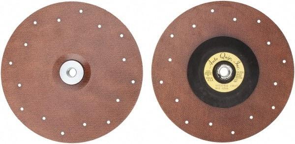 Made in USA - 9" Diam Locking Nut Disc Backing Pad - Soft Density, 10,000 RPM - Exact Tool & Supply