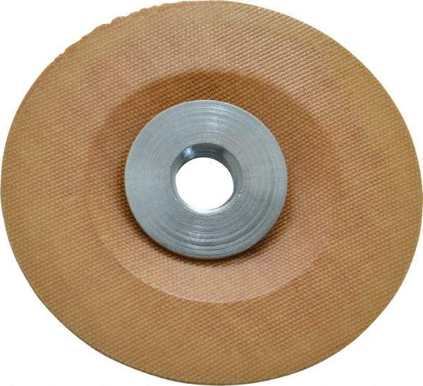 Made in USA - 4" Diam Locking Nut Disc Backing Pad - Soft Density, 25,000 RPM - Exact Tool & Supply