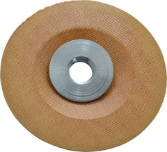 Made in USA - 4" Diam Locking Nut Disc Backing Pad - Soft Density, 25,000 RPM - Exact Tool & Supply