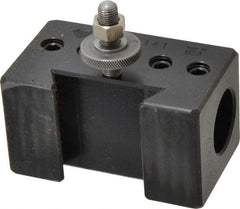 Aloris - Series CXA, #141 Boring Bar Tool Post Holder - 13 to 18" Lathe Swing, 2-1/4" OAH, 1-1/8" Centerline Height - Exact Tool & Supply