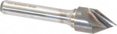 Atrax - 5/8" Head Diam, 3/8" Shank Diam, 1 Flute 60° Solid Carbide Countersink - Exact Tool & Supply