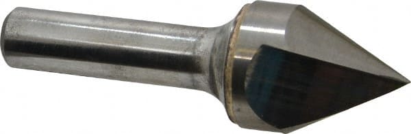 Atrax - 1" Head Diam, 1/2" Shank Diam, 1 Flute 60° Solid Carbide Countersink - Exact Tool & Supply