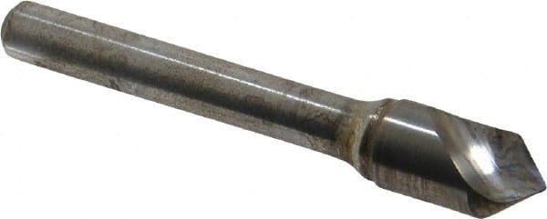 Atrax - 3/8" Head Diam, 1/4" Shank Diam, 1 Flute 82° Solid Carbide Countersink - Exact Tool & Supply