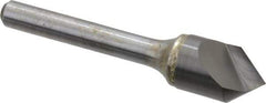 Atrax - 1/2" Head Diam, 1/4" Shank Diam, 1 Flute 82° Solid Carbide Countersink - Bright Finish, 2-1/2" OAL, Single End, Straight Shank, Right Hand Cut - Exact Tool & Supply