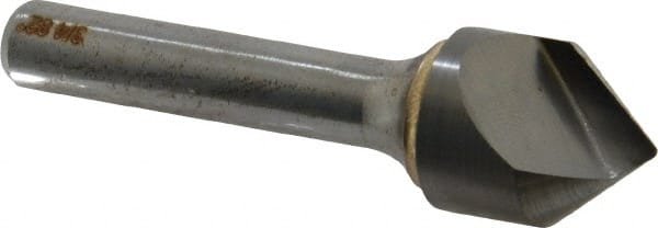 Atrax - 3/4" Head Diam, 3/8" Shank Diam, 1 Flute 82° Solid Carbide Countersink - Exact Tool & Supply