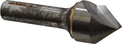 Atrax - 1" Head Diam, 1/2" Shank Diam, 1 Flute 82° Solid Carbide Countersink - Bright Finish, 3" OAL, Single End, Straight Shank, Right Hand Cut - Exact Tool & Supply