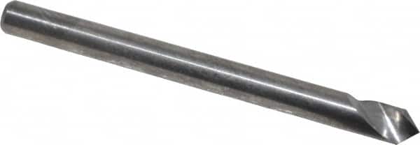 Atrax - 1/8" Head Diam, 1/8" Shank Diam, 1 Flute 90° Solid Carbide Countersink - Exact Tool & Supply