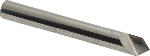 Atrax - 1/4" Head Diam, 1/4" Shank Diam, 1 Flute 90° Solid Carbide Countersink - Bright Finish, 2" OAL, Single End, Straight Shank, Right Hand Cut - Exact Tool & Supply