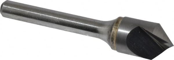 Atrax - 1/2" Head Diam, 1/4" Shank Diam, 1 Flute 90° Solid Carbide Countersink - Exact Tool & Supply