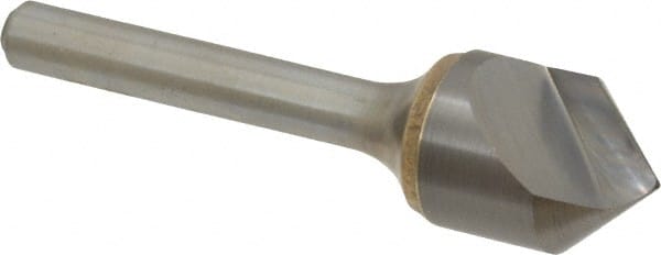 Atrax - 5/8" Head Diam, 1/4" Shank Diam, 1 Flute 90° Solid Carbide Countersink - Exact Tool & Supply