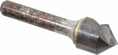 Atrax - 3/4" Head Diam, 3/8" Shank Diam, 1 Flute 90° Solid Carbide Countersink - Bright Finish, 3" OAL, Single End, Straight Shank, Right Hand Cut - Exact Tool & Supply