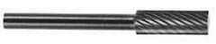 M.A. Ford - 3/32" Cut Diam, 1/8" Shank Diam, Cylinder Head Single Cut Burr - Carbide, Flat End, 7/16" LOC, 1-1/2" OAL - Exact Tool & Supply