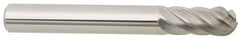 M.A. Ford - 5/8" Cut Diam, 1/4" Shank Diam, Cylinder with Radius Head Single Cut Burr - Carbide, Radius End, 1" LOC, 3" OAL - Exact Tool & Supply