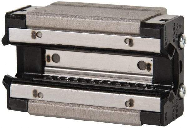 THK - 56.6mm L x 34mm W x 23.3mm H, 26mm Transverse Hole Spcg, 26mm Lateral Hole Spcg, 4 Way HSR Block - 9.5mm Overhang, 8.33 Kn Dynamic Capacity, M4x5 Hole, 13.5 kn Static Load Rating, 28" High Assembly - Exact Tool & Supply